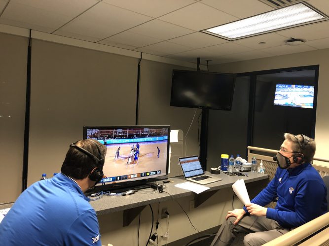 Pandemic creates new challenges for KU basketball broadcast teams